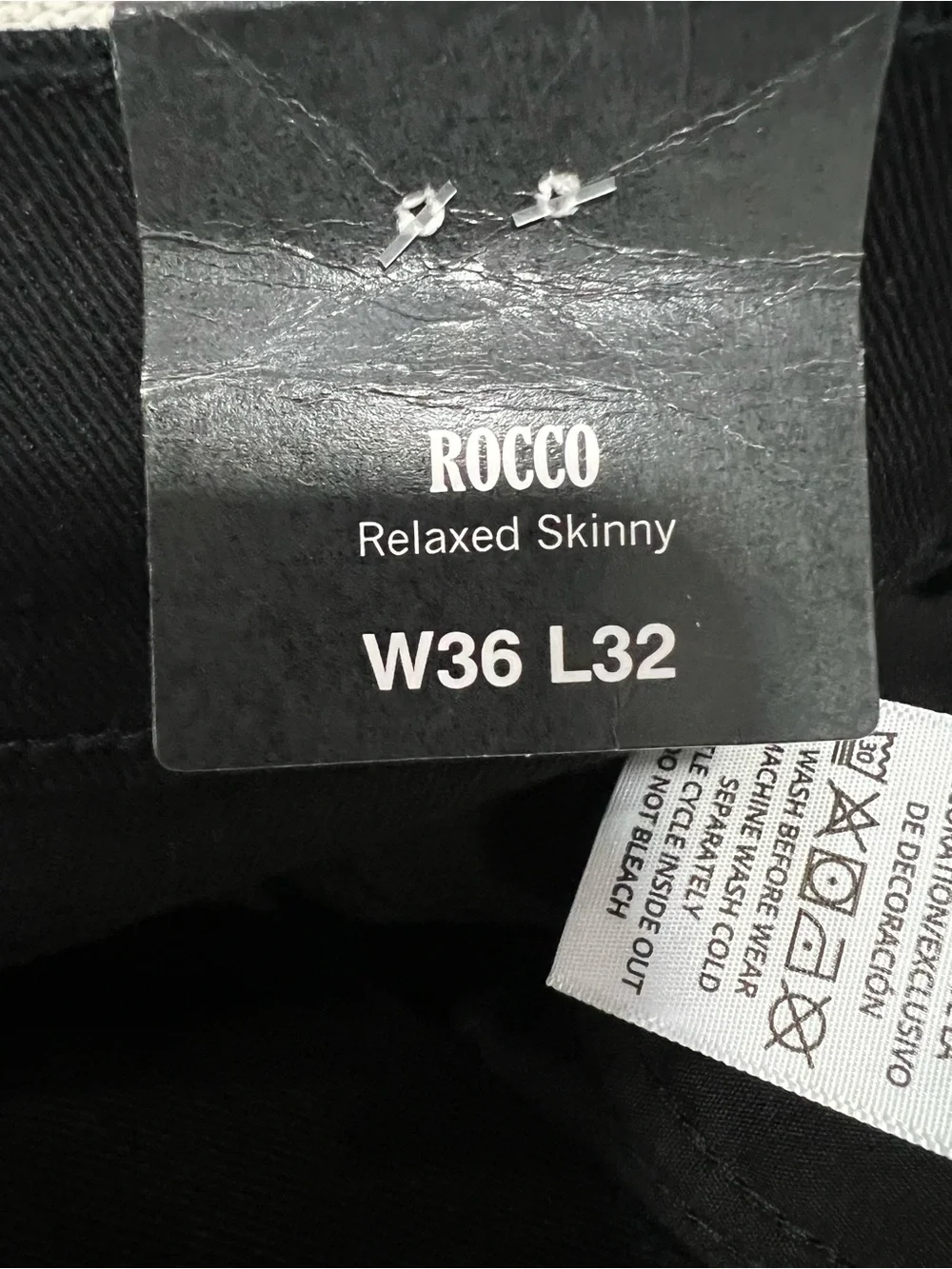 True Religion Men's Black Slim Straight Jeans